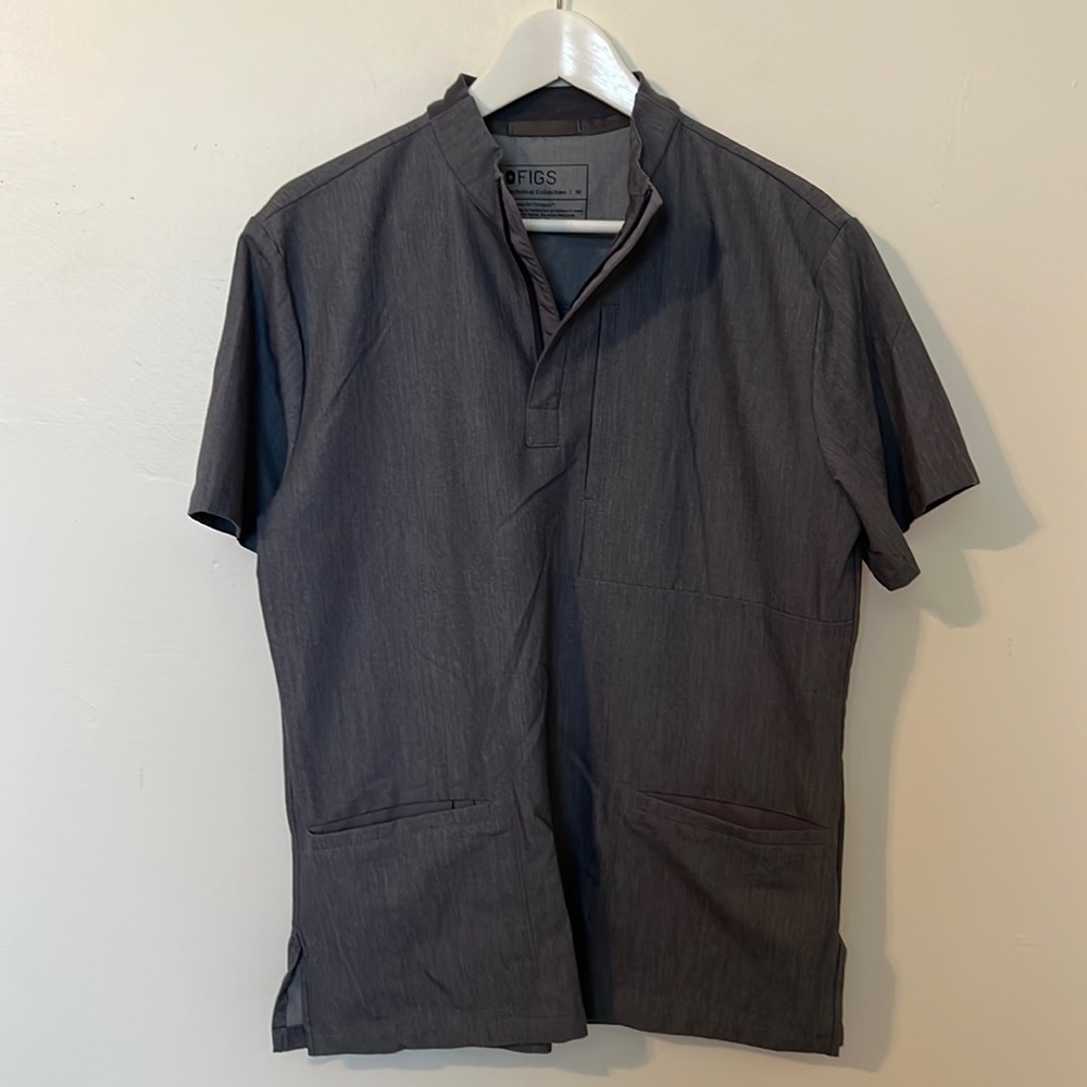 Figs Technical Collection Size Medium Scrub Top Graphite Gray